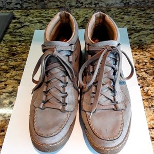 WOMEN'S MEPHISTO TAUPE NUBECK HIKING SHOE SIZE 10